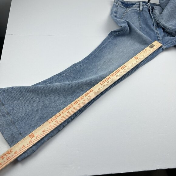 Driftwood Jeans Womens  Sz. 30x34 (30x30.5) Blue Farrah Flare Boho Bell Bottoms - Picture 7 of 16